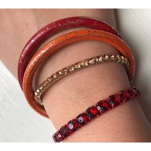 Red & Orange Bracelet Set